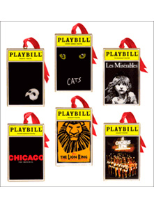 Playbill 2012 Broadway Ornaments Set #6 New