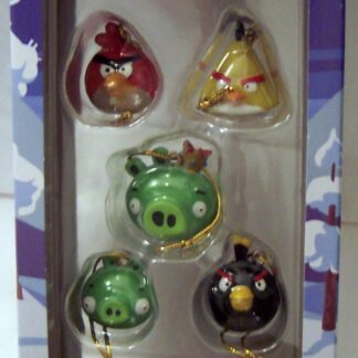 Angry Birds Mini Ornaments 5 Piece Mini Christmas Ornament Set New In Box Front