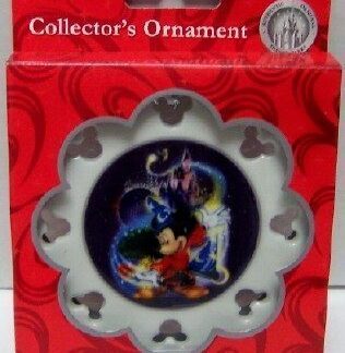 Sorcerer Mickey Christmas Ornament Disney WDW New In Box Front