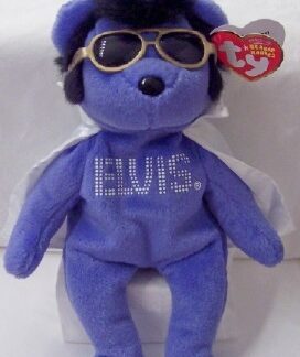 Elvis Blue Bear Ty Beanie Babies New With Tag