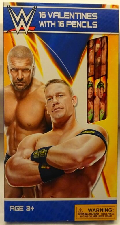 John Cena Valentines Cards With 16 #2 Graphite Pencils New In Box Front