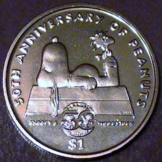 50th Anniversary Peanuts Coin Niue 2000 Uncirculated Front