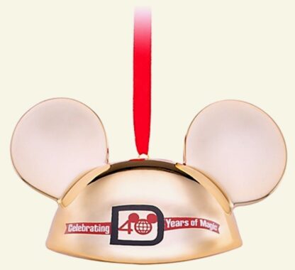 WDW Ear Hat Ornament Disney Celebrating 40 Years Of Magic 2011 LE New Back