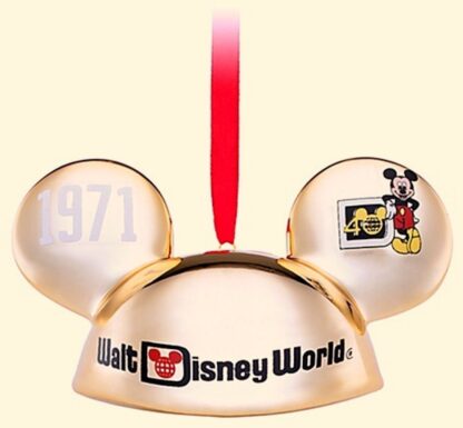 WDW Ear Hat Ornament Disney Celebrating 40 Years Of Magic 2011 Limited Numbered Edition Of 6000 New Front New Front