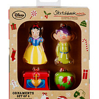 Snow White Mini Ornaments #4 Disney Sketchbook New In Box Front