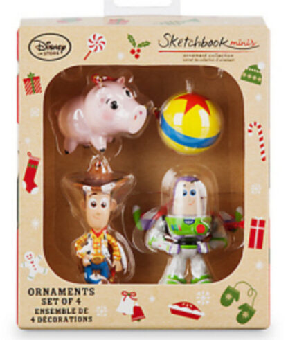 Toy Story Mini Ornaments #4 Disney Sketchbook New In Box Front