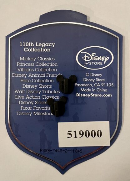 Disney Davy Crockett Pin LE 250 New On Card Back
