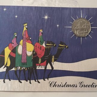IOM Christmas Travel Coin 1990 In Card New