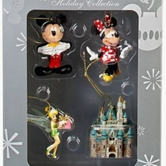 Disney Holiday Collection Ornaments 4 Pieces Mini New In Box Front