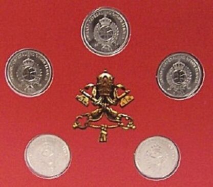 Pope John Paul II Medals Set Back Close Up