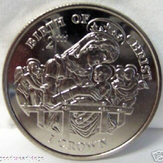 Birth Of Christ Coin IOM 1997 Uncirculated Front