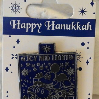 Disney Joy Dreidel Pin Hanukkah New On Card