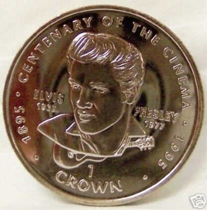 Elvis Presley Gibraltar Coin 1996 Uncirculated Front