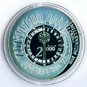 Greenwich Meridian Silver Coin IOM 2000 Limited Mintage Uncirculated