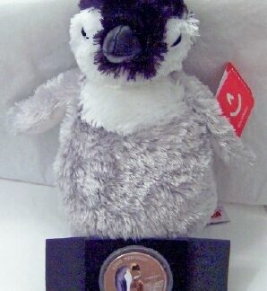 King Penguin Color Coin And Plush Toy Set New