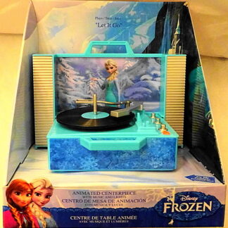 Frozen Animated Centerpiece Elsa Record Player Musical Christmas Ornament 