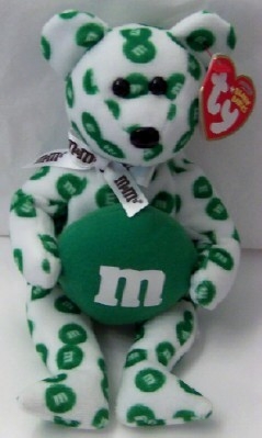 ty green teddy bear
