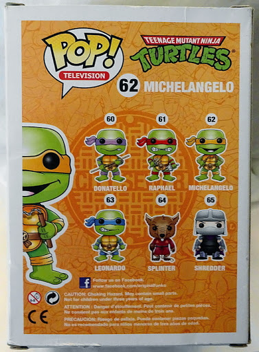 funko pop television tmnt michelangelo vinyl figure