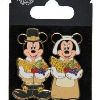 Disney Pilgrims Thanksgiving Pin New On Card Front