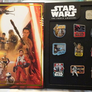 Star Wars Pin Set The Force Awakens (Episode 7) Disney WDW Countdown Limited Edition 2000 Ten Pin Box Set New In Box Open