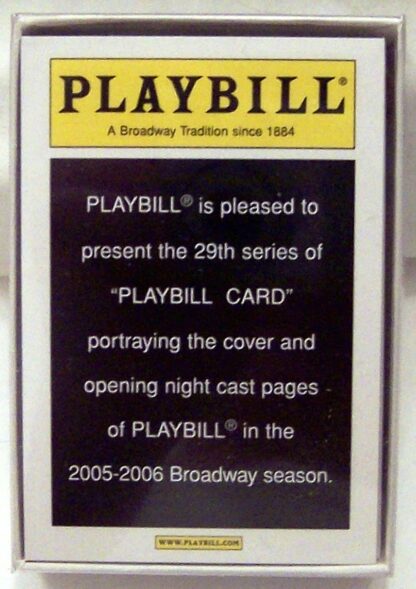 Playbill 2005-2006 Broadway Season #39 Collector Cards Including Jersey Boys New In Pack Front Stock Photo