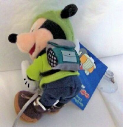 Disney WDW Hiking Mickey 6 Inch Plush Includes Suction Cup New Back