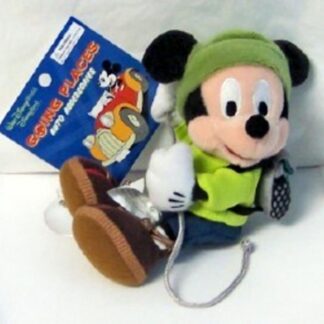 Disney WDW Hiking Mickey 6 Inch Plush Includes Suction Cup New Front