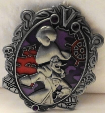 Disney Wonderfully Wicked Pin Captain Hook Peter Pan Villain LE New Front