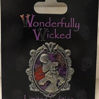 Disney Wonderfully Wicked Pin Captain Hook Peter Pan Villain LE New On Card Front