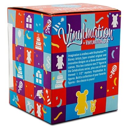 Disney Boy Celebrations Vinylmation 3'' Figure + Jr New In Box Back