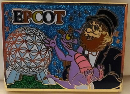 Disney Figment Dreamfinder Pin Annual Passholder 2015 Postcard Series New Front