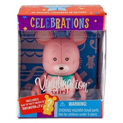 Disney Girl Celebrations Vinylmation 3'' Figure + Jr New In Box Front