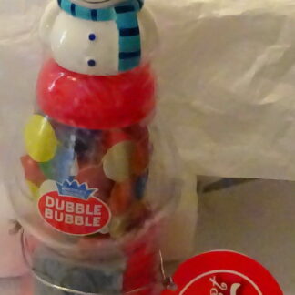Snowman Christmas Gumball Dispenser (Mini) Dubble Bubble New Front