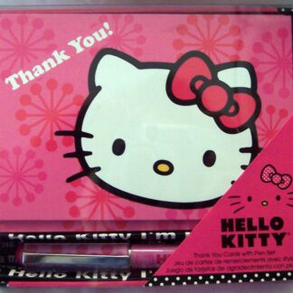 Hello Kitty Thank You #10 Note Cards + Pen New Front