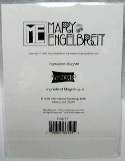Mary Engelbreit Teapot Ingredients Magnet New Back