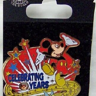 Disney Celebrating Years Pin Mickey Tink Spinner On 10 New On Card Front