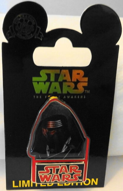 Disney Force Awakens Kylo Ren Pin Countdown #6 LE New On Card Front
