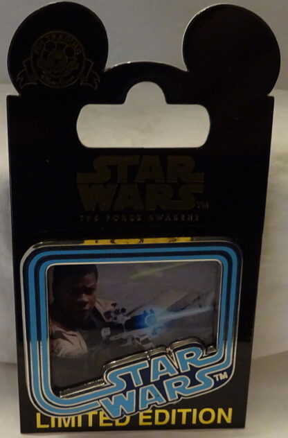 Force Awakens Finn Pin Disney Countdown #4 LE New On Card Front