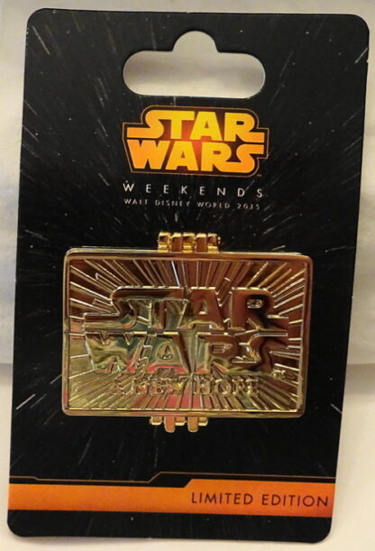 New Hope 2015 Pin Star Wars Weekends New On Card Front Pin Closed