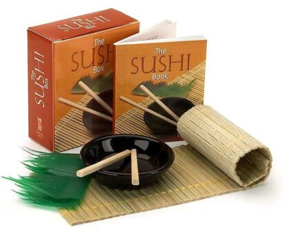 Sushi Box Mini Kit With Mini Book New Open Stock Photo