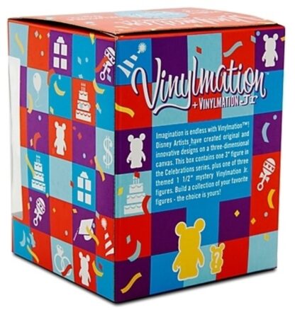 Disney Visit Celebrations Vinylmation 3 Inch Figure + Jr New In Box Back