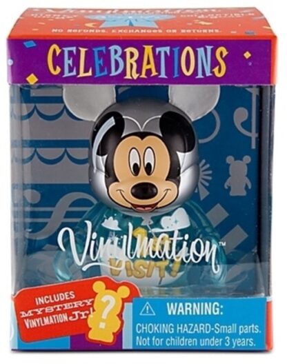 Disney Visit Celebrations Vinylmation 3 Inch Figure + Jr New In Box Front