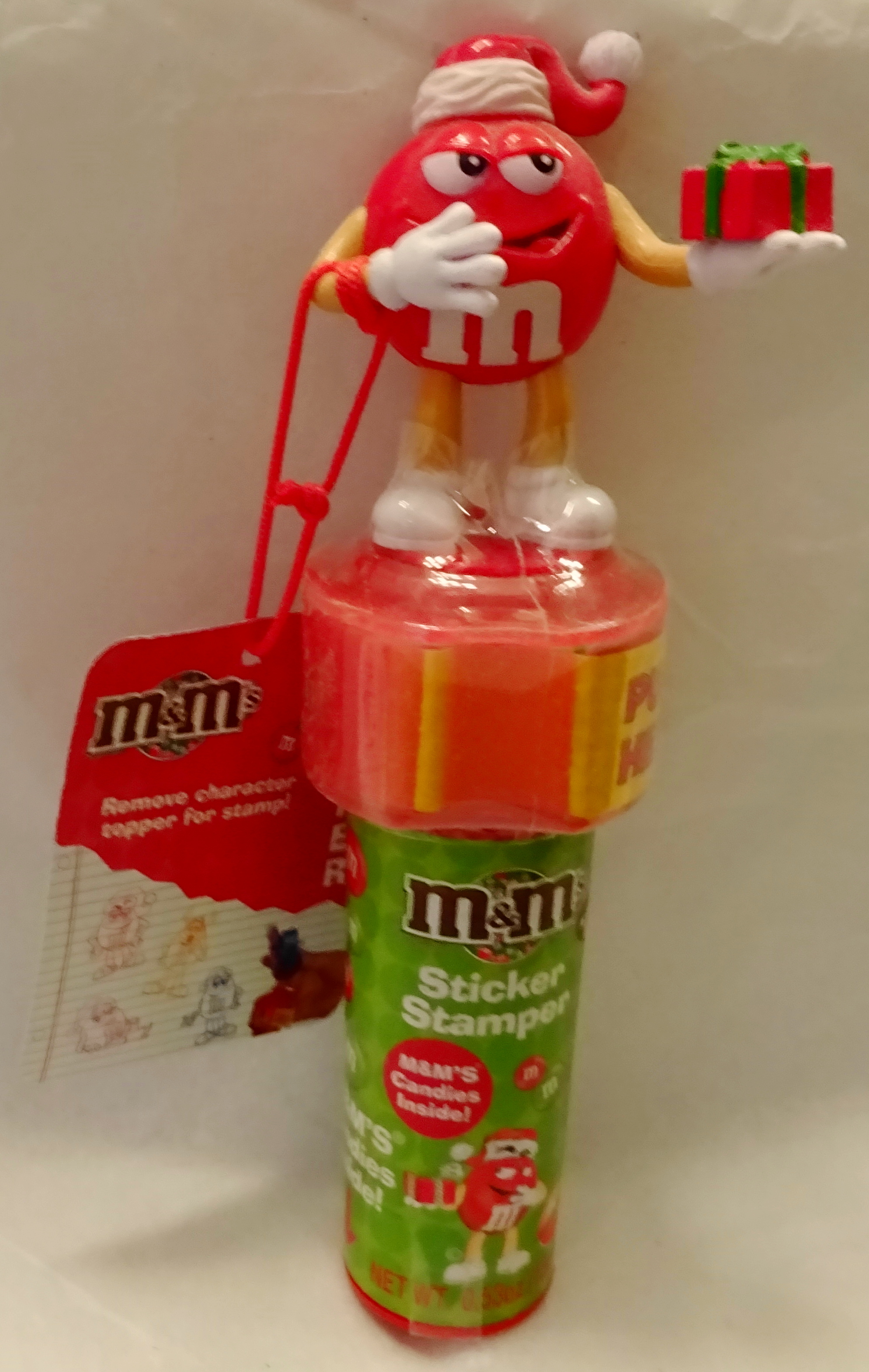 M&M's Red Stickers Stamper Christmas New - GoodNReadyToGo