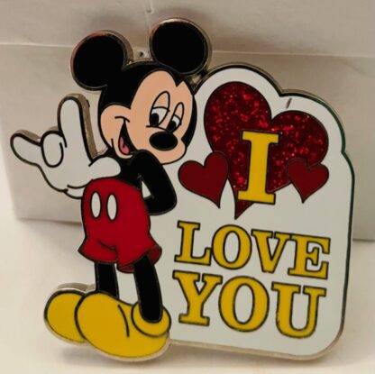 Mickey ASL Love Pin Disney Parks New Front