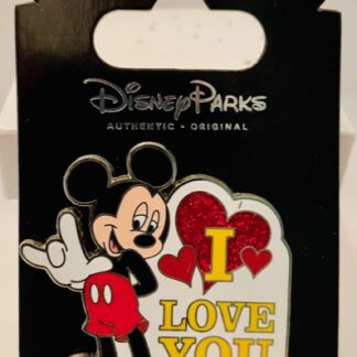Mickey ASL Love Pin Disney Parks New On Card Front