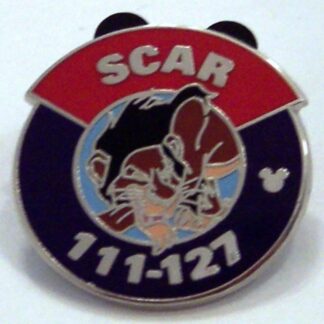 Disney Scar Villain Parking Lot Sign Hidden Mickey Completer PWP Pin New Front
