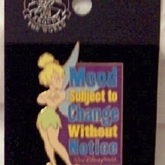 Disney Tink Pin Mood Subject To Change New On Card Front