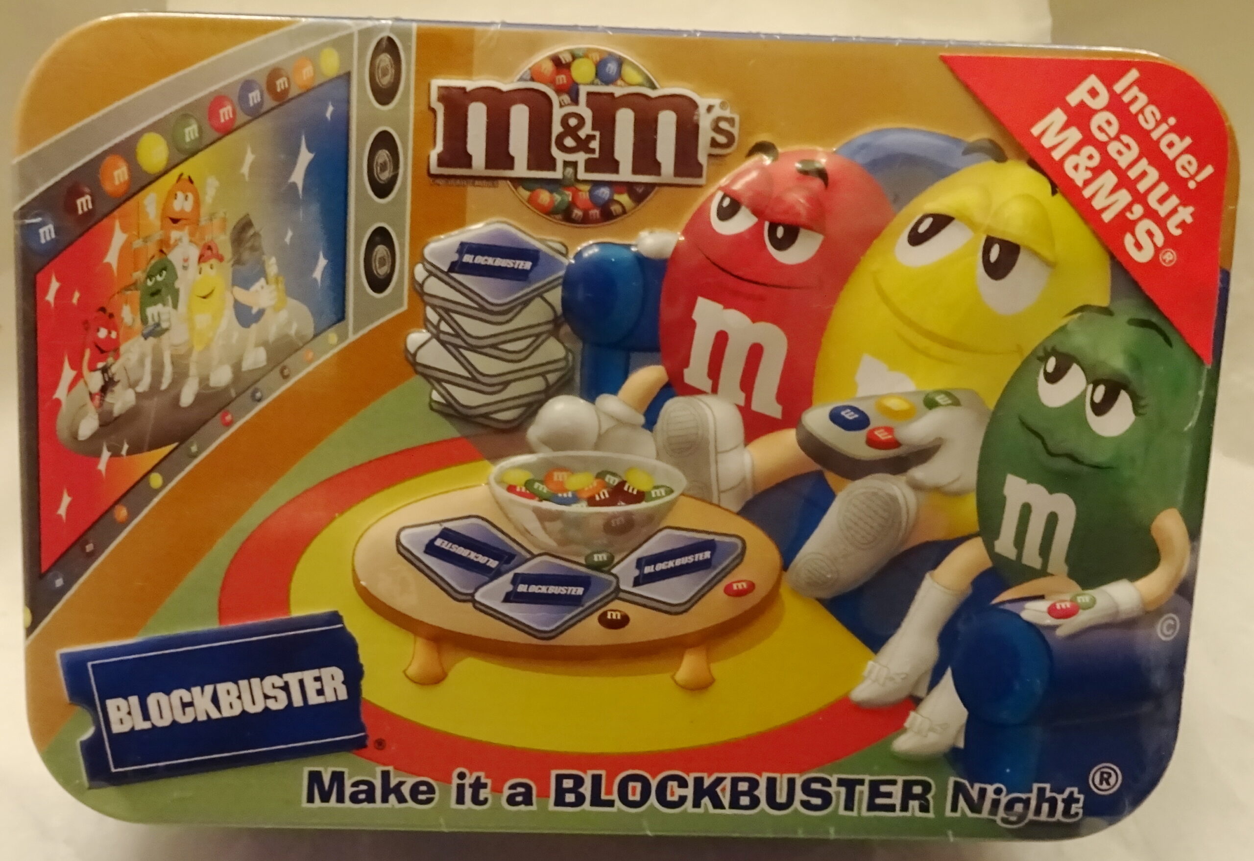 M&M'S Blockbuster Collectible Tin New Top