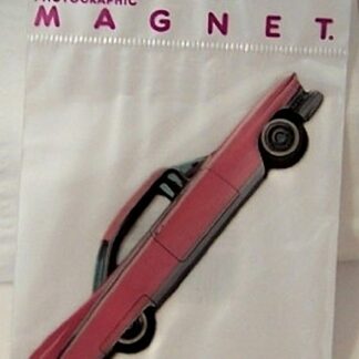 Retro Pink Cadillac Magnet Photographic Flat New In Pack Front