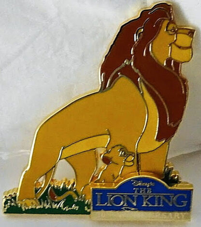 Disney Lion King 20th Anniversary Pin Blue Logo LE Pin New Front